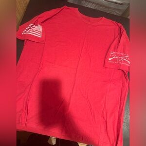 4XL GRUNT STULE plain Red Tee with standard graphic on sleeves